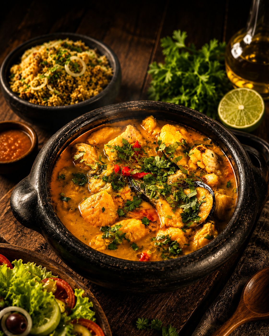 Moqueca de Peixe Surubim ao Molho